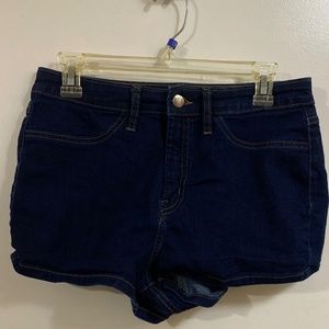 Dark Blue Denim Shorts